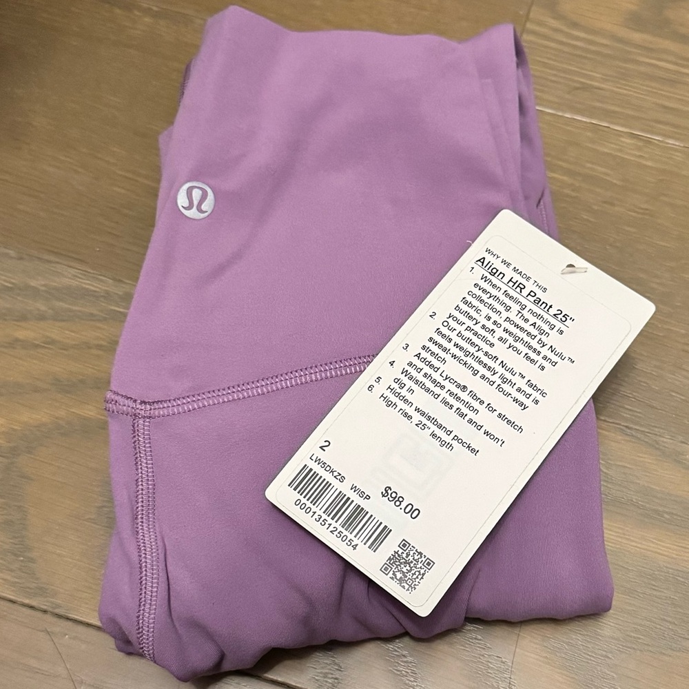 UNWORN Size 2 Lululemon Align HR Leggings NWT